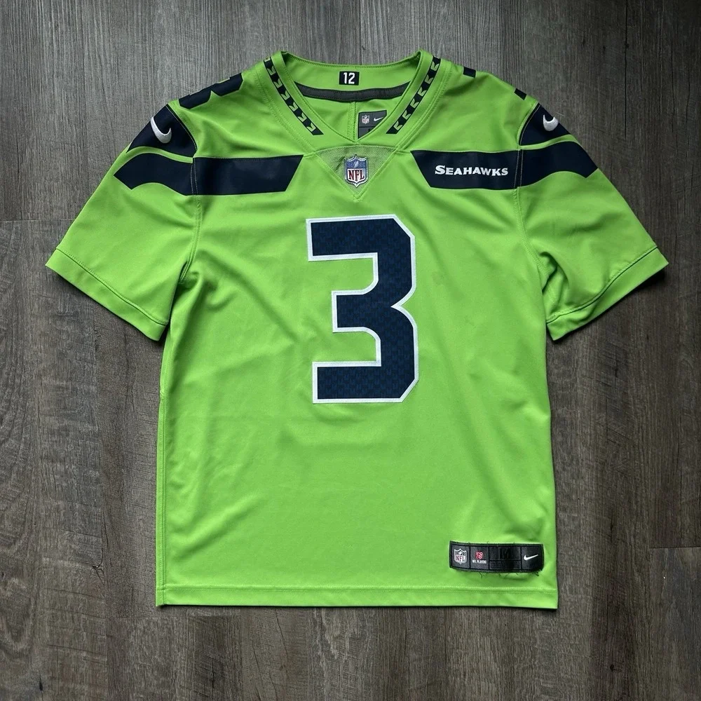 NWT Nike Vapor Seattle Seahawks #3 Russell Wilson NFL Authentic Jersey‎ 40/M